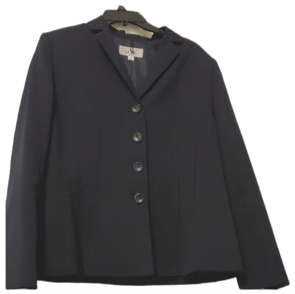 2/$45 Le Suit Blazer Navy Size 14